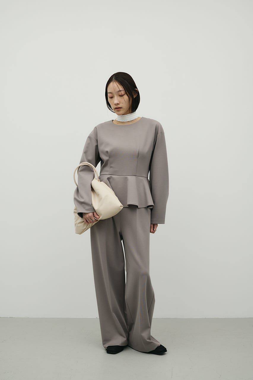 STYLEMIXER「ペプラムフリルオールインワン」|その他|GRY