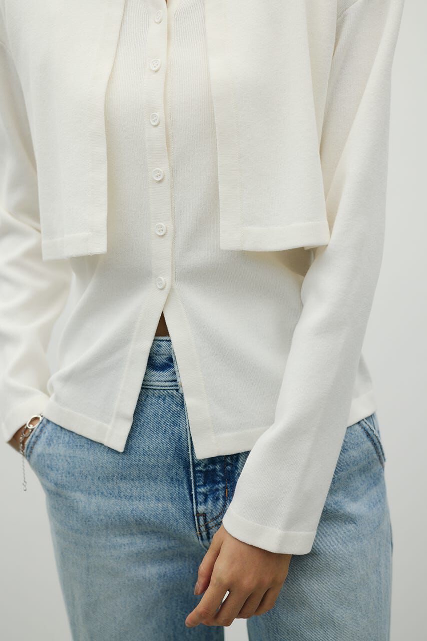 STYLEMIXER「レイヤードニットカーデ」|カーディガン|