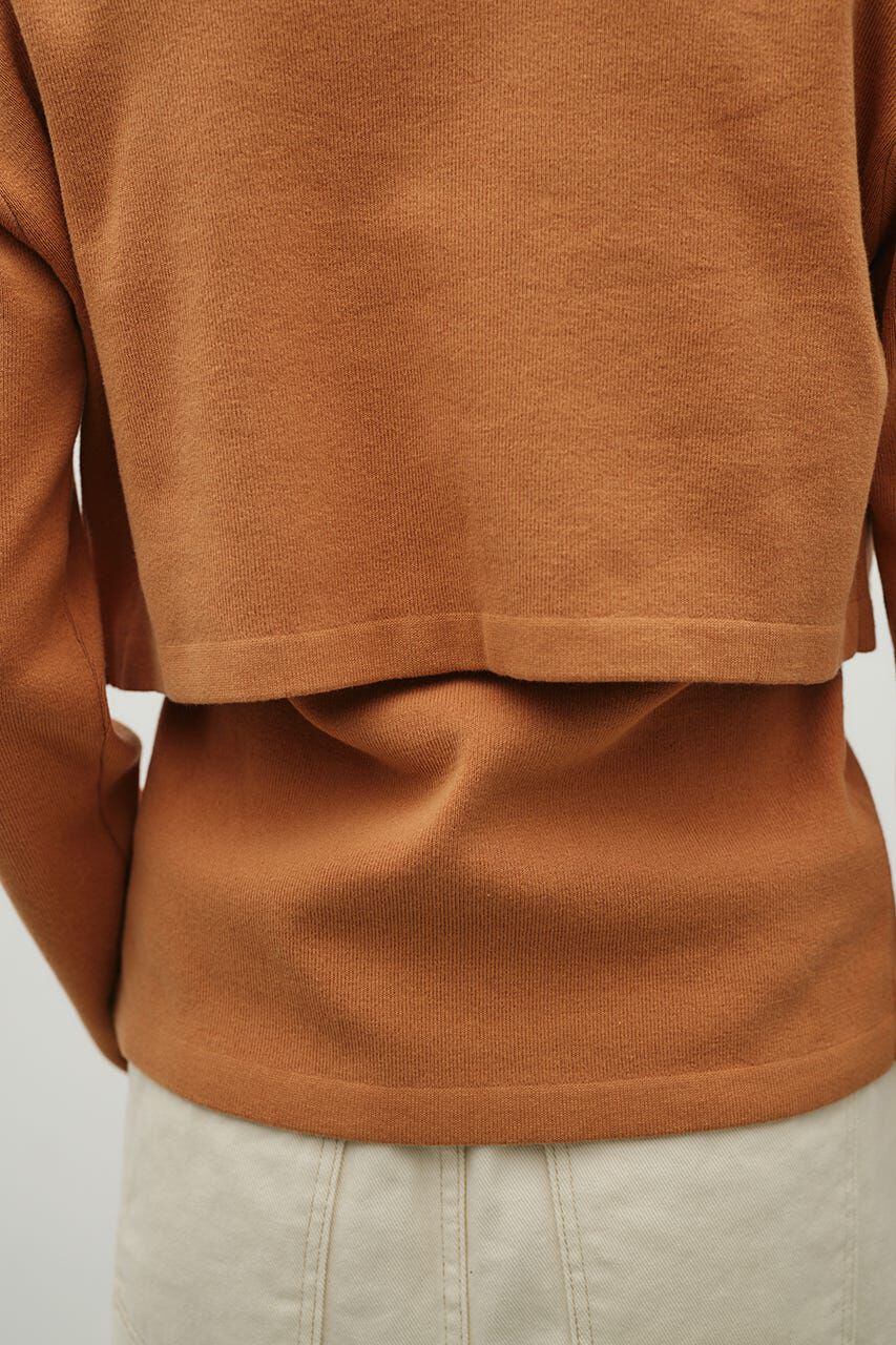 STYLEMIXER「レイヤードニットカーデ」|カーディガン|