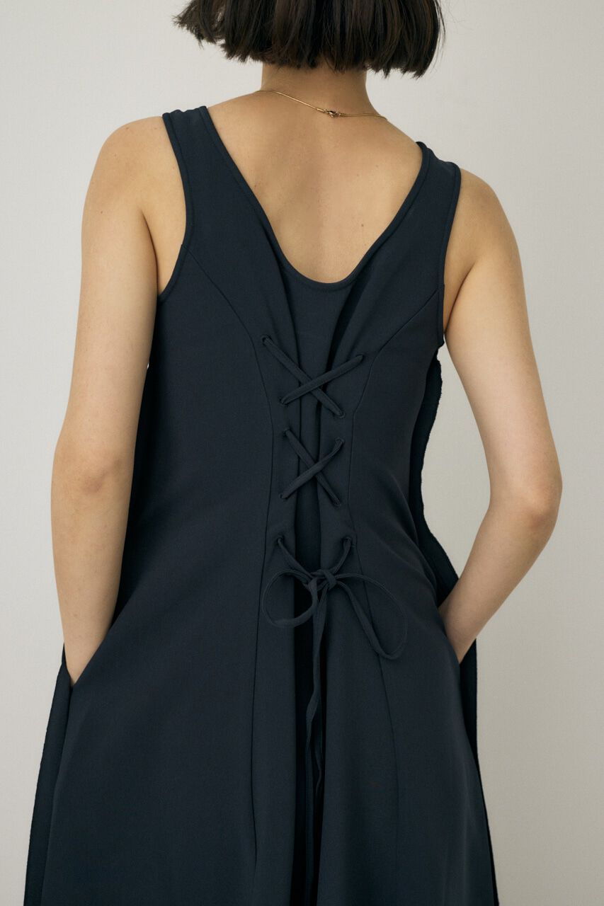 MOUSSY「レースアップワンピース　リサイクルポリエステル使用」|ワンピース|