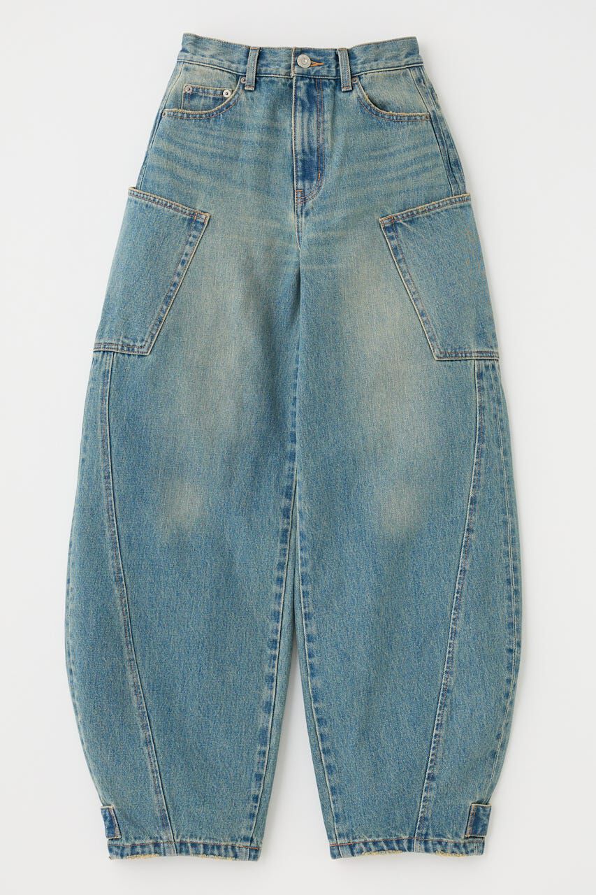 MOUSSY「NARROWED HEM コクーンストレート」|デニム|