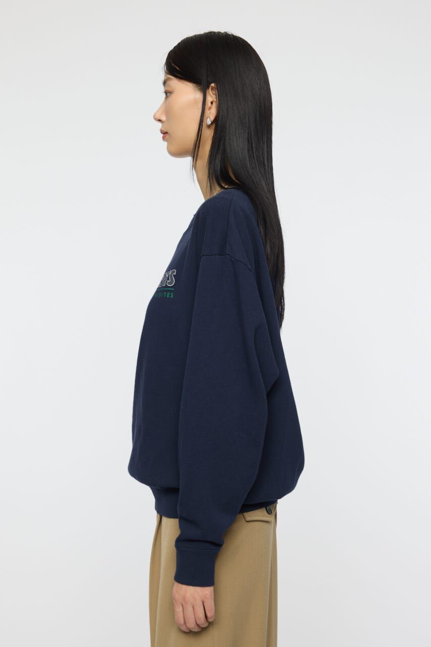 MOUSSY「OFF SHOULDER LOGO SWEAT プルオーバー」|パーカー|
