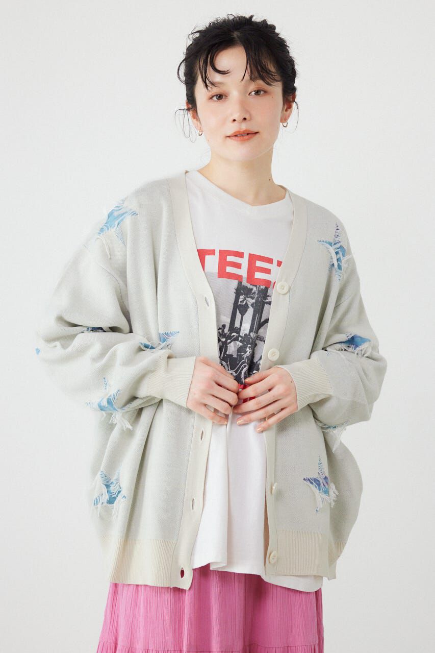 RODEO CROWNS「スター柄ニットカーディガン」|カーディガン|