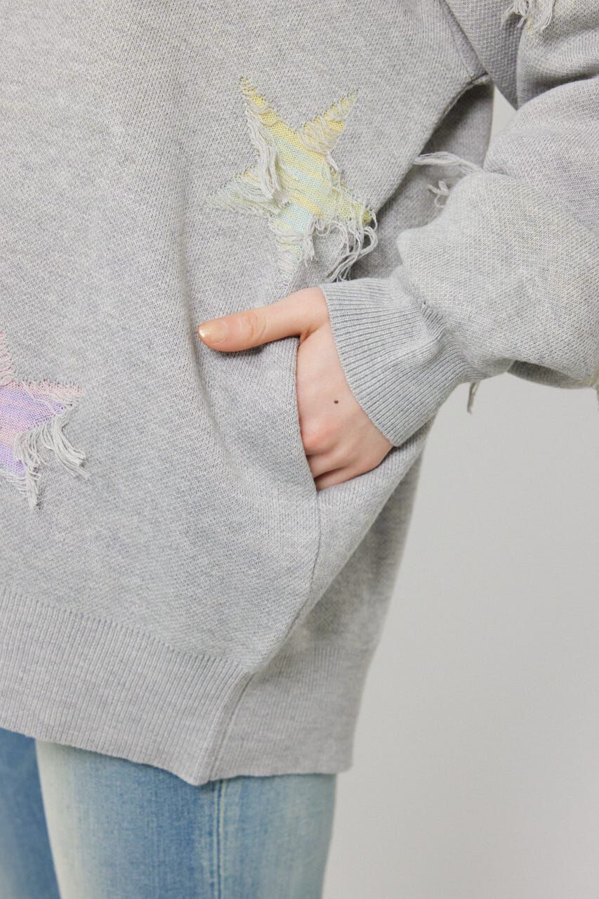 RODEO CROWNS「スター柄ニットカーディガン」|カーディガン|