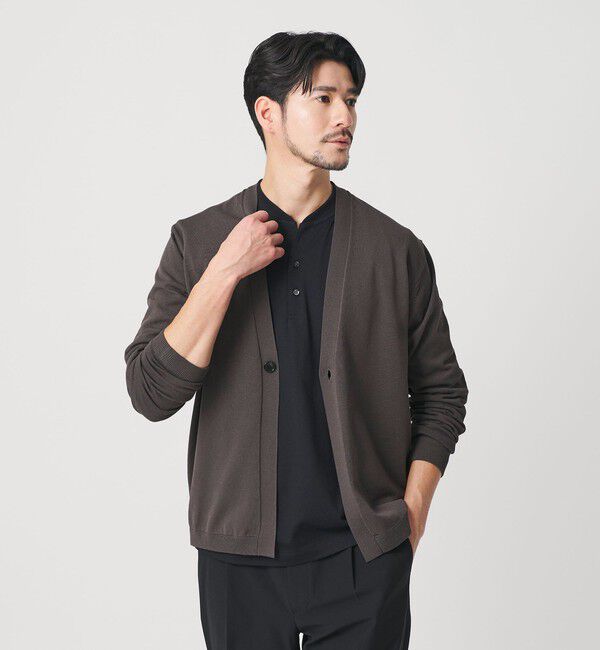 BEAUTY&YOUTH UNITED ARROWS「【WEB限定 WARDROBE SMART】KOUKIN ハイゲージ ニット カーディガン【抗菌・防臭】」|カーディガン|