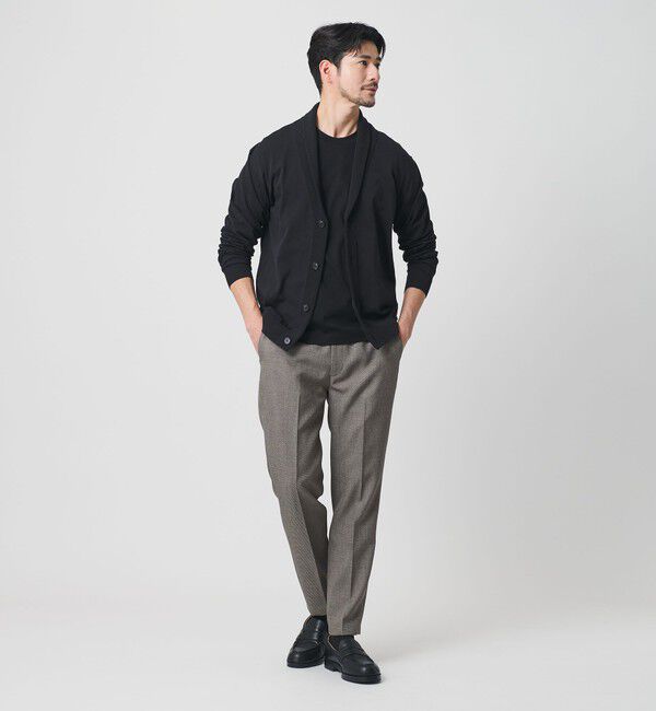 BEAUTY&YOUTH UNITED ARROWS「【WEB限定 WARDROBE SMART】LANATEC シャンブレー ノープリーツ パンツ」|スラックス|