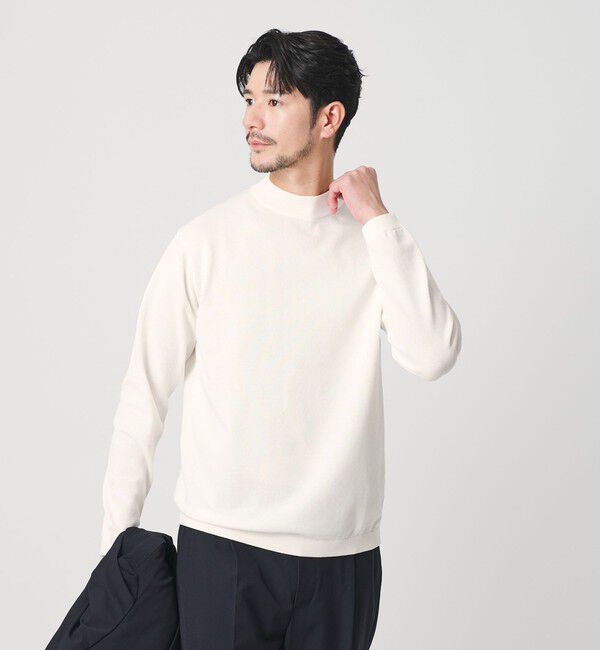 BEAUTY&YOUTH UNITED ARROWS「【WEB限定 WARDROBE SMART】KOUKIN ハイゲージ ニット モックネック【抗菌・防臭】」|ニット・セーター|