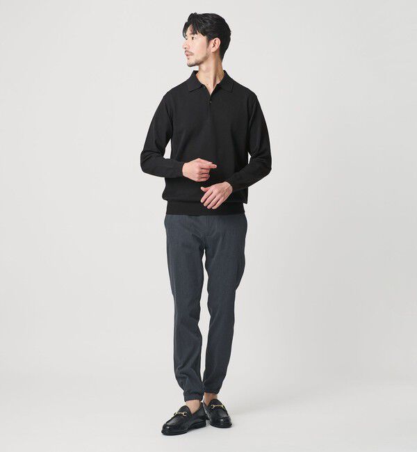 BEAUTY&YOUTH UNITED ARROWS「【WEB限定 WARDROBE SMART】KOUKIN ハイゲージ ニット ポロシャツ【抗菌・防臭】」|ニット・セーター|