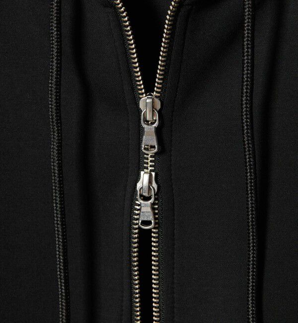 BEAUTY&YOUTH UNITED ARROWS「【WEB限定 WARDROBE SMART】ダブルニット ジップパーカー/セットアップ対応【抗菌・防臭】」|パーカー|