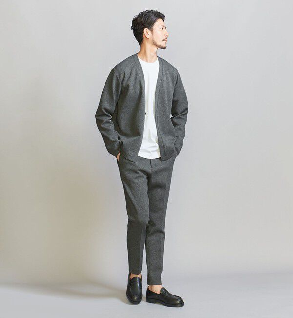 BEAUTY&YOUTH UNITED ARROWS「【WEB限定 WARDROBE SMART】ダブルニット ノープリーツ スラックス パンツ/セットアップ対応	【抗菌・防臭」|スラックス|