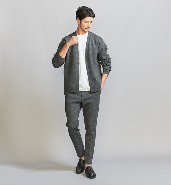 BEAUTY&YOUTH UNITED ARROWS「【WEB限定 WARDROBE SMART】ダブルニット ノープリーツ スラックス パンツ/セットアップ対応	【抗菌・防臭」|スラックス|