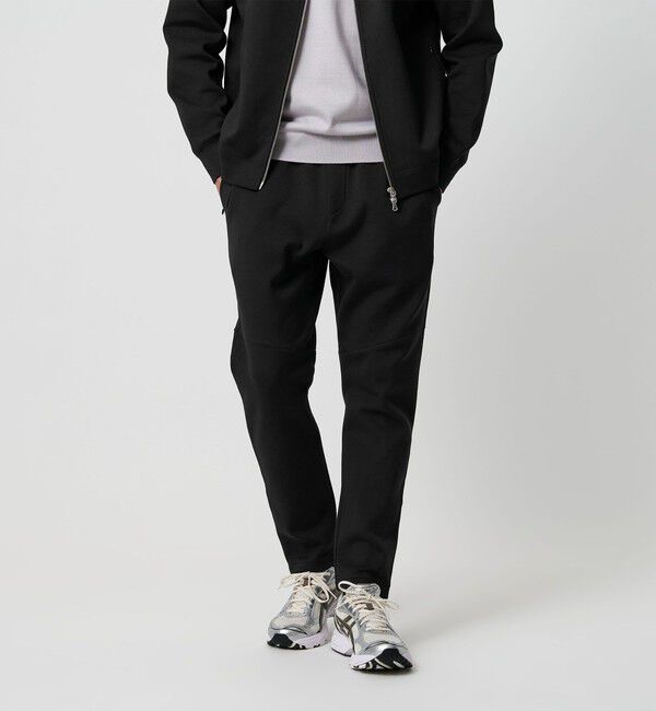 BEAUTY&YOUTH UNITED ARROWS「【WEB限定 WARDROBE SMART】ダブルニット イージーパンツ/セットアップ対応【抗菌・防臭】」|チノ|