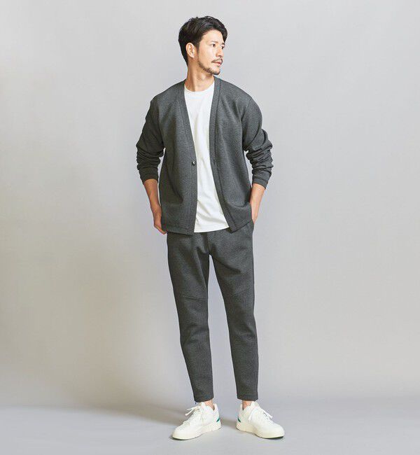 BEAUTY&YOUTH UNITED ARROWS「【WEB限定 WARDROBE SMART】ダブルニット イージーパンツ/セットアップ対応【抗菌・防臭】」|チノ|