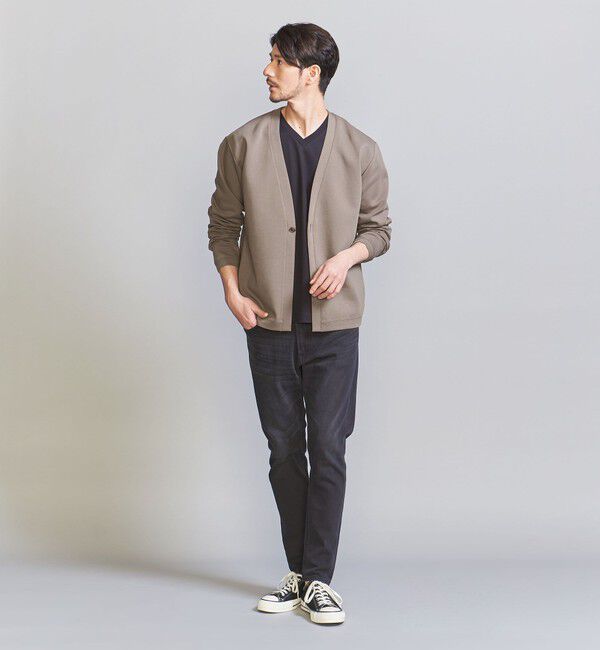 BEAUTY&YOUTH UNITED ARROWS「【WEB限定 WARDROBE SMART】ダブルニット カーディガン/セットアップ対応【抗菌・防臭】」|カーディガン|