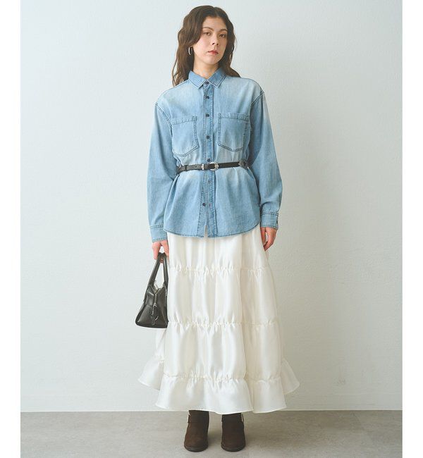  「シアーボリュームスカート」|スカート|