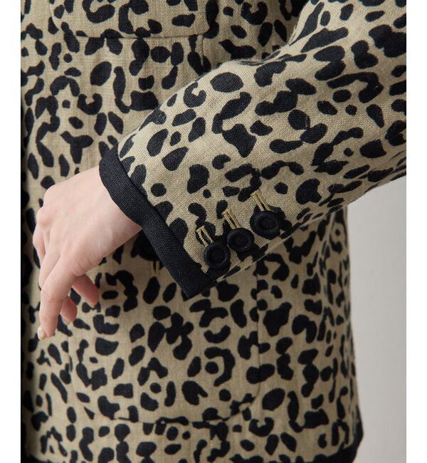  「リネンレオパードジャケット」|その他|