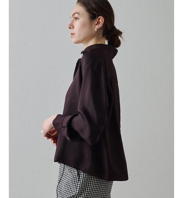 Drawing Numbers「【Drawing Numbers】キュプラロングスリーブシャツ」|シャツ・ブラウス|