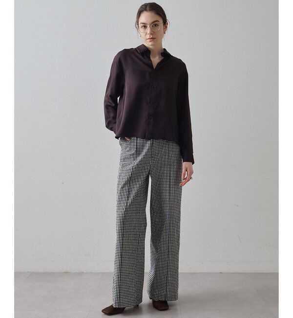 Drawing Numbers「【Drawing Numbers】キュプラロングスリーブシャツ」|シャツ・ブラウス|