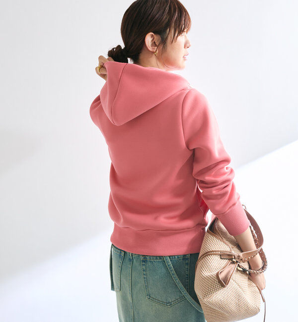  「【WEB限定/キレイめ上品】スポンジダンボールZIPパーカーカットソー」|パーカー|