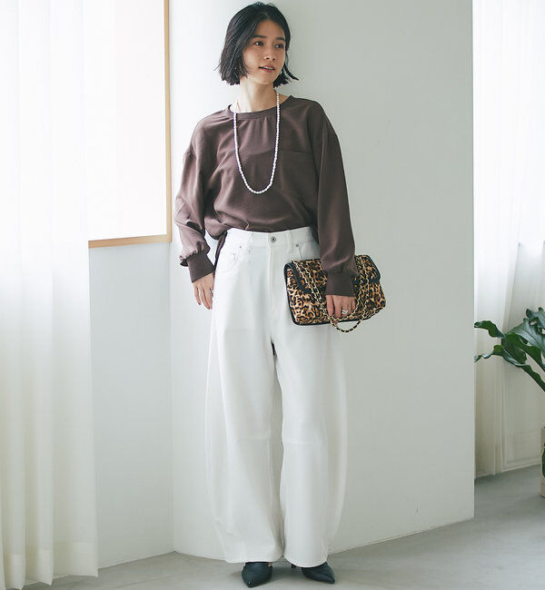  「【さらっと着やすい！/冷房・日焼け対策◎】ジョーゼットポケットブラウス」|シャツ・ブラウス|