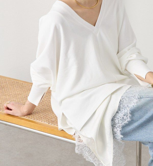  「予約【抜け感】ドルマンオーバースウェット」|Tシャツ・カットソー|ホワイト