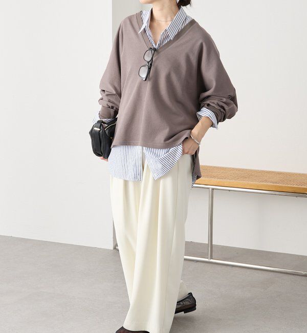  「予約【抜け感】ドルマンオーバースウェット」|Tシャツ・カットソー|