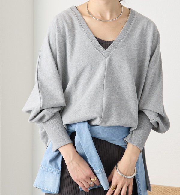  「予約【抜け感】ドルマンオーバースウェット」|Tシャツ・カットソー|グレー