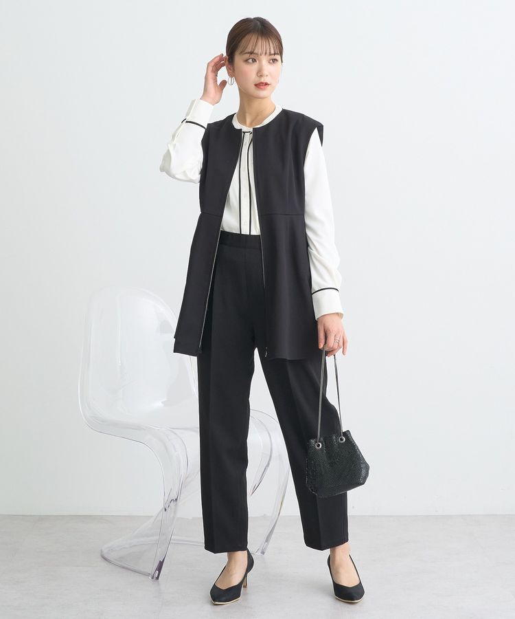 earth music&ecology「ペプラムジップジレ」|ベスト・ジレ|