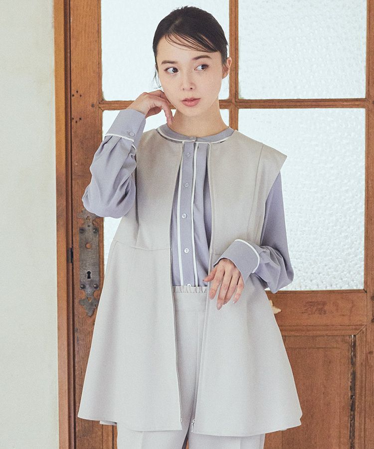 earth music&ecology「ペプラムジップジレ」|ベスト・ジレ|