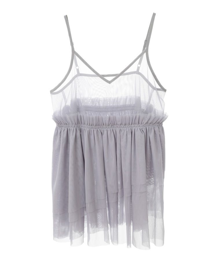 earth music&ecology「チュールティアードチュニック」|チュニック|