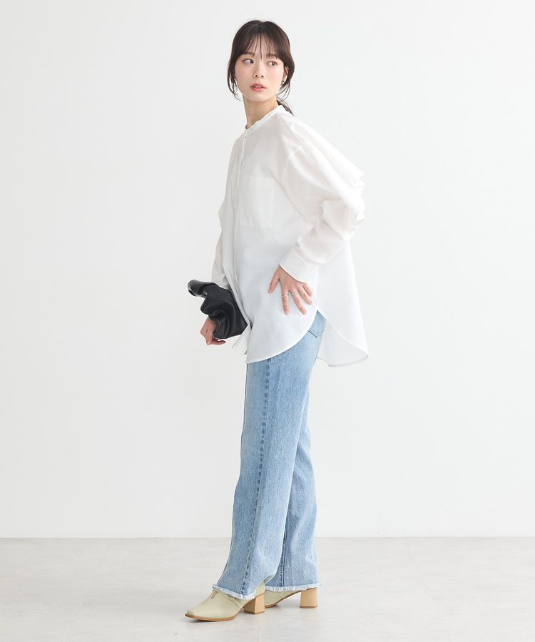 earth music&ecology「アンブレラヨークケープブラウス」|シャツ・ブラウス|