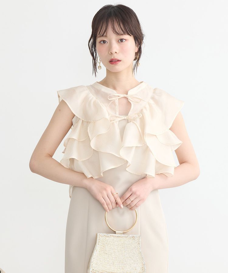 earth music&ecology「SET2点フリルボレロ＋ナローワンピース」|ワンピース|