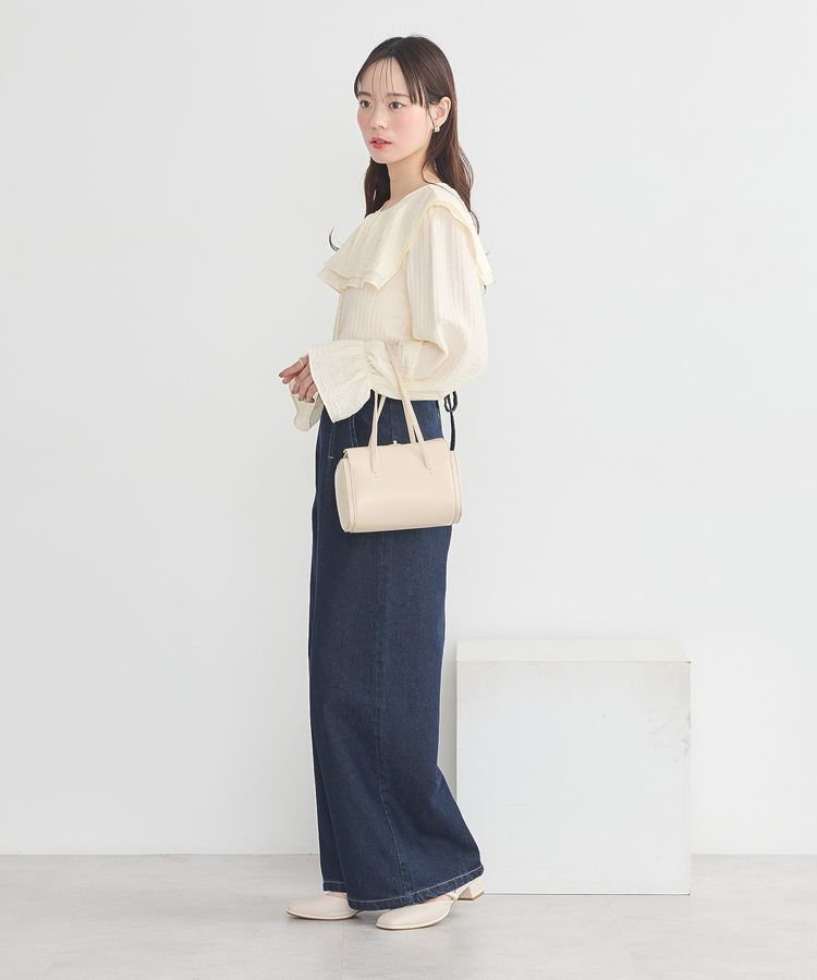 earth music&ecology「フロントZIPバックレースアップデニム」|デニム|