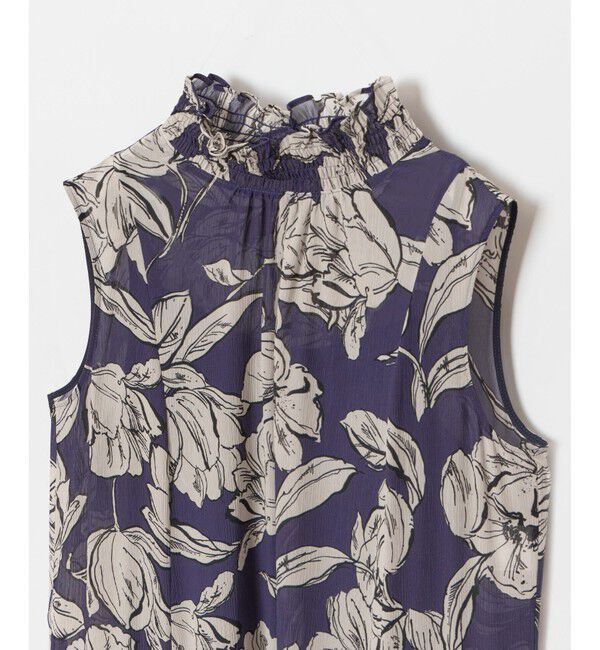 allureville「楊柳シアーフラワープリントワンピース」|ワンピース|