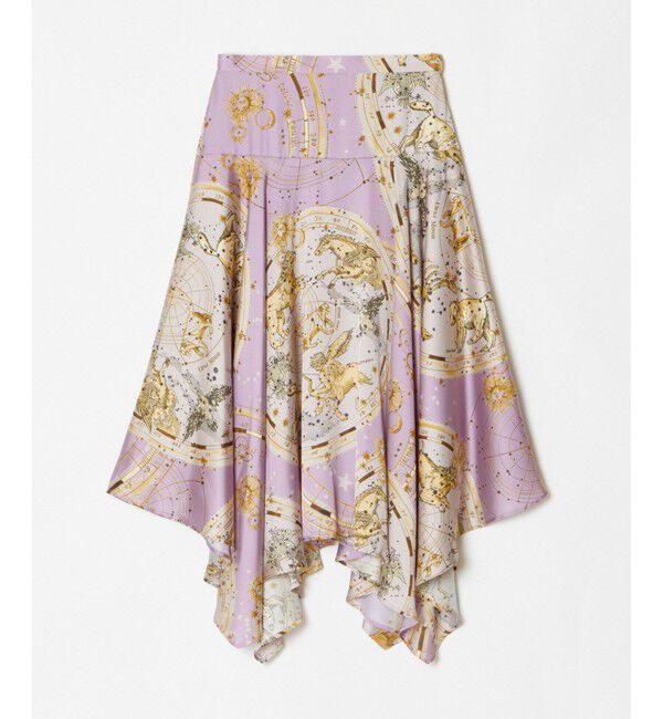 LOULOU WILLOUGHBY「【LOULOU WILLOUGHBY】ホロスコーププリントフレアスカート」|フレア|