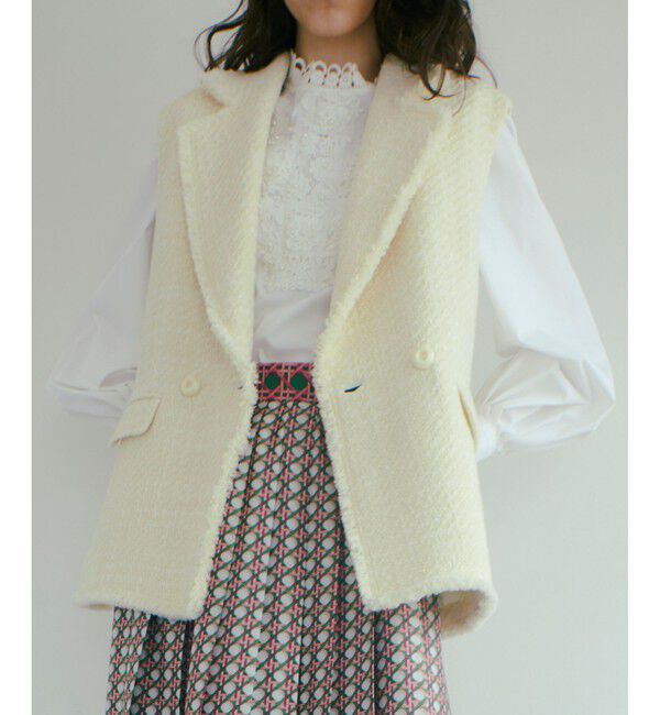 LOULOU WILLOUGHBY「【LOULOU WILLOUGHBY】ジオリカラメツイードジレ」|その他|