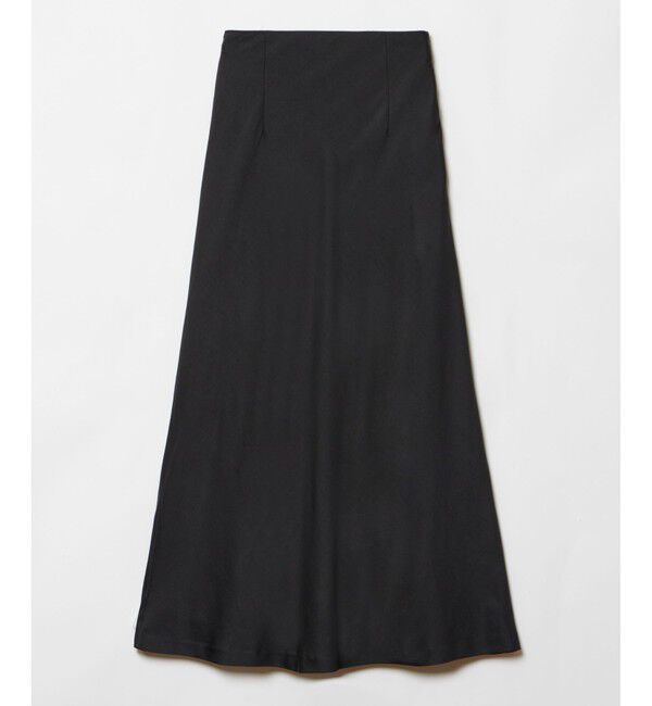 allureville「ソフトサテンバックフリルナロースカート」|スカート|