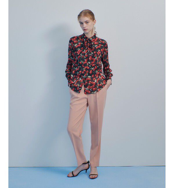 LOULOU WILLOUGHBY「WEB限定【LOULOU WILLOUGHBY】LISAチェリープリント ボウタイブラウス」|シャツ・ブラウス|