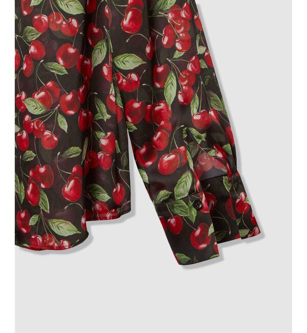 LOULOU WILLOUGHBY「WEB限定【LOULOU WILLOUGHBY】LISAチェリープリント ボウタイブラウス」|シャツ・ブラウス|