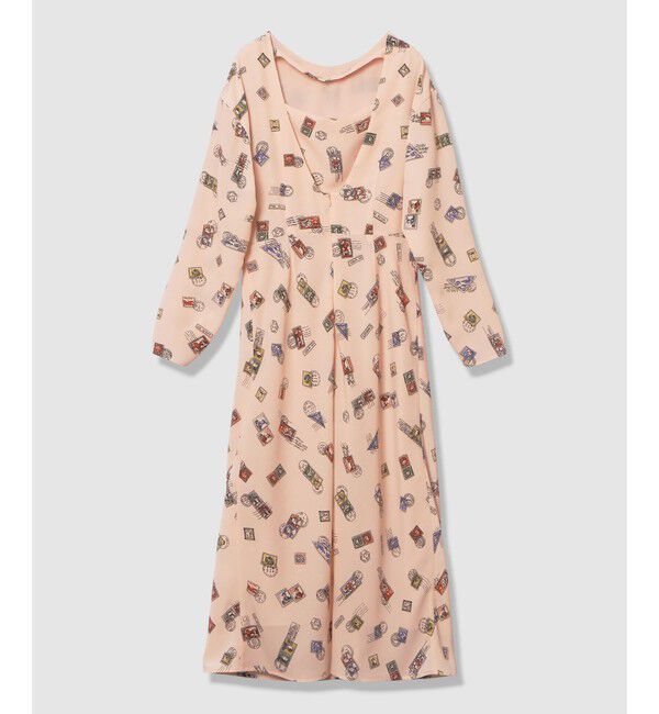 LOULOU WILLOUGHBY「【LOULOU WILLOUGHBY】レタープリントワンピース」|ワンピース|