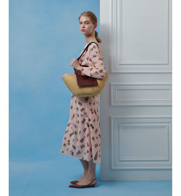 LOULOU WILLOUGHBY「【LOULOU WILLOUGHBY】レタープリントワンピース」|ワンピース|