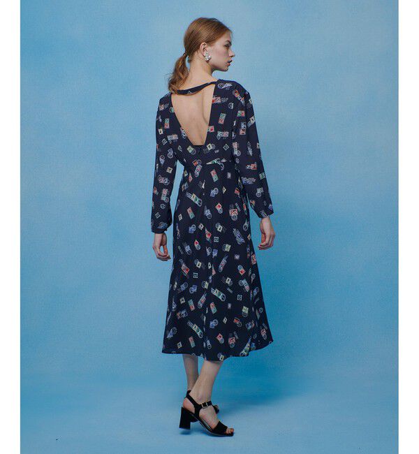 LOULOU WILLOUGHBY「【LOULOU WILLOUGHBY】レタープリントワンピース」|ワンピース|