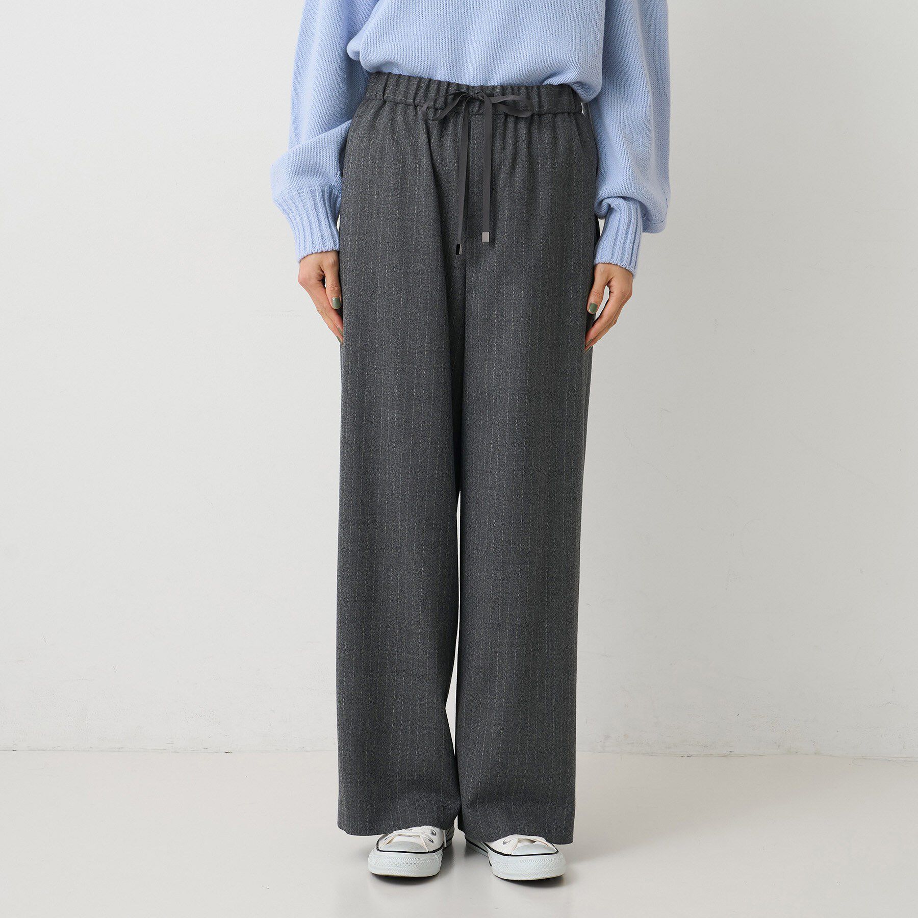 UNTITLED「【ウエストゴム/リラックス】ソフトフラノワイドパンツ」|その他|