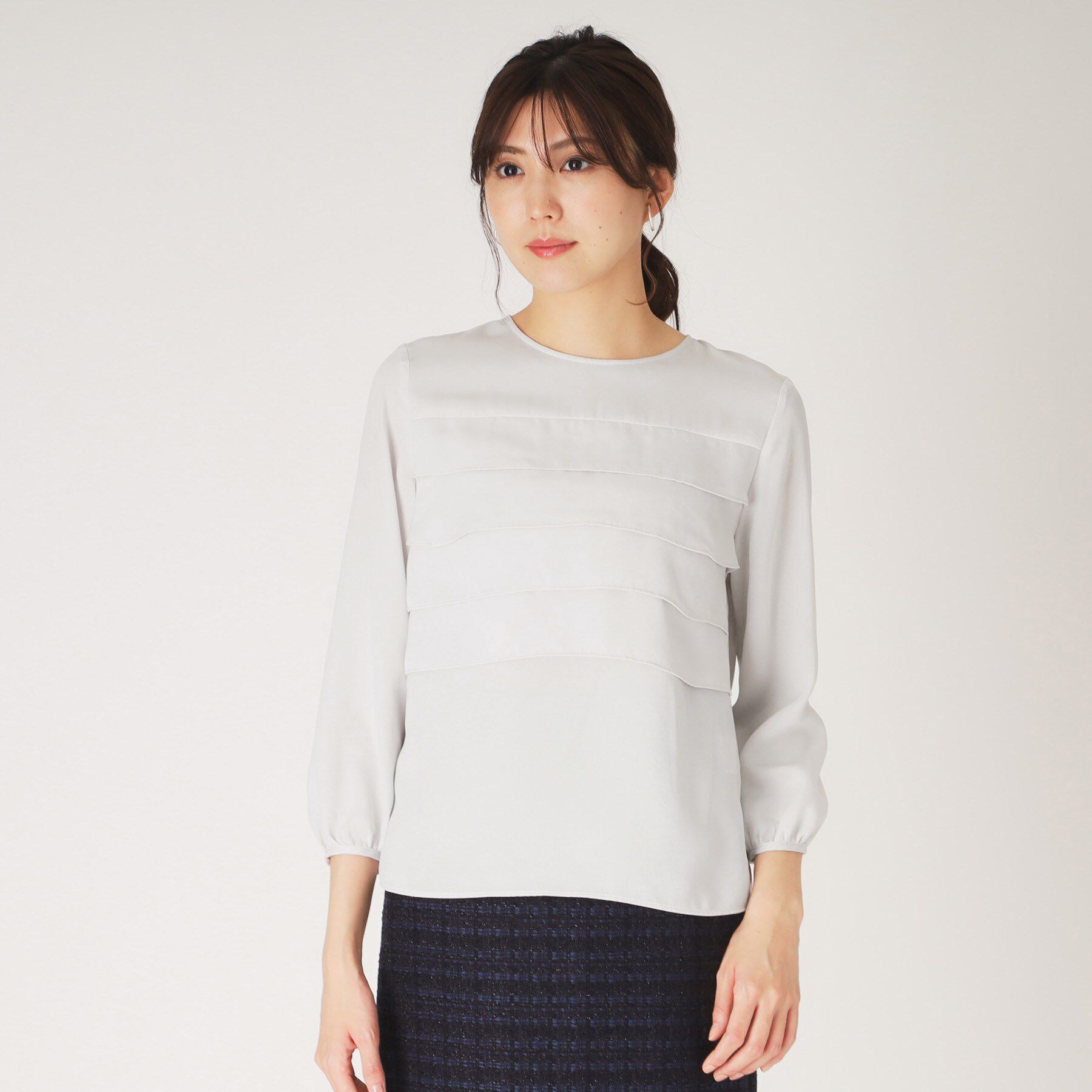 COUP DE CHANCE「【洗える】フリルブラウス」|シャツ・ブラウス|