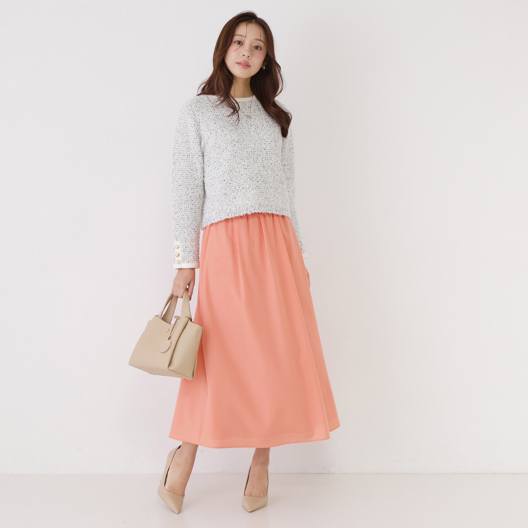COUP DE CHANCE「【手洗い可／ウエストゴム】エアリーなフレアースカート」|スカート|