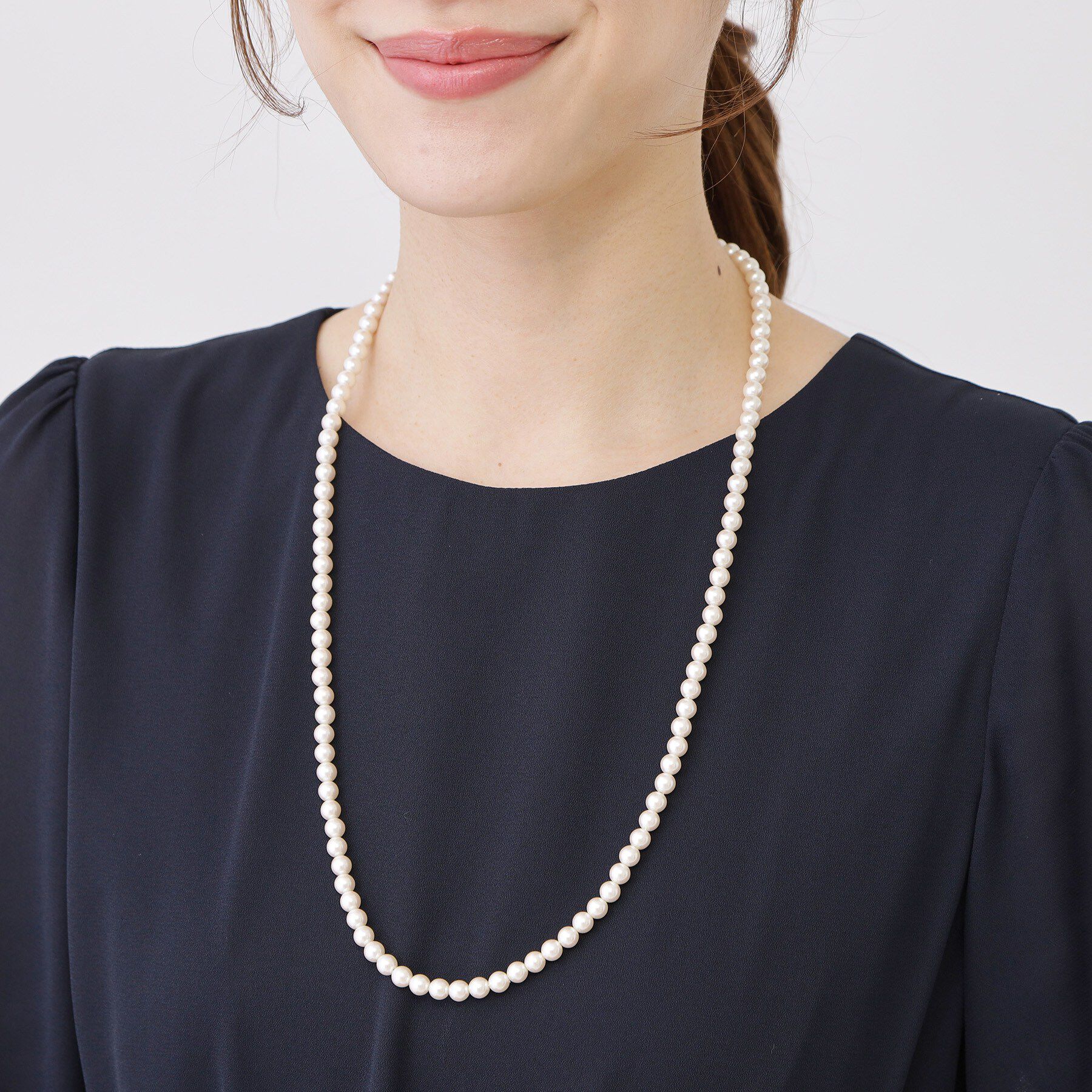 COUP DE CHANCE「取り外し可能／ツインフェイクパール／国内生産／国産人工真珠／セレモニー／入卒／パーティー」|ネックレス|