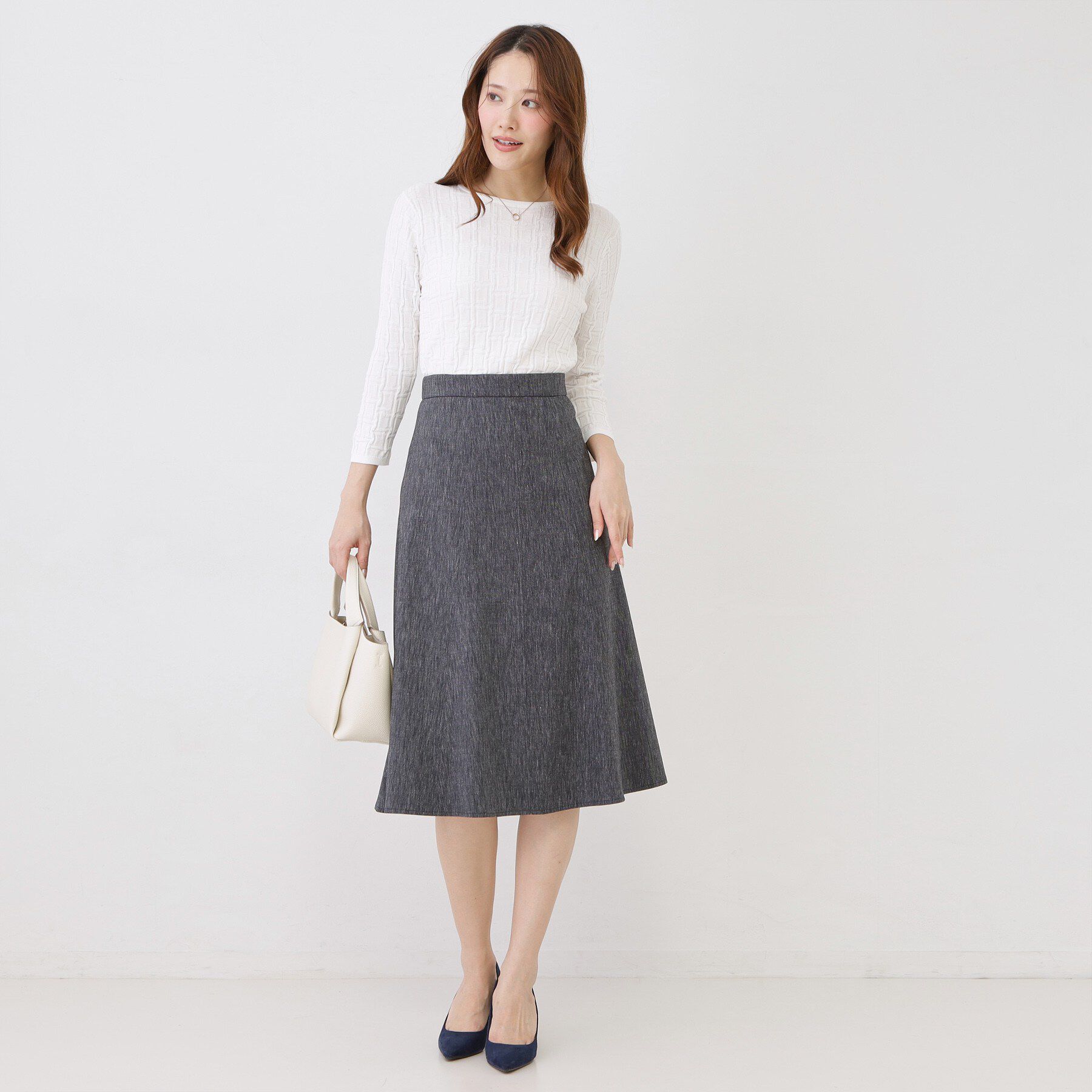 COUP DE CHANCE「【手洗い可】幾何柄編みニットトップス」|ニット・セーター|