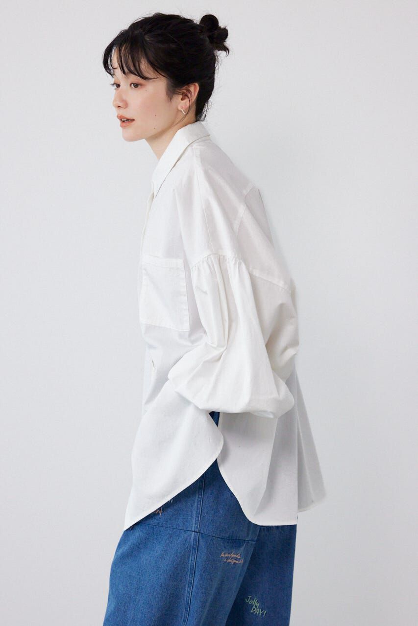 RODEO CROWNS「ボリュームスリーブフレアデニムシャツ」|シャツ・ブラウス|