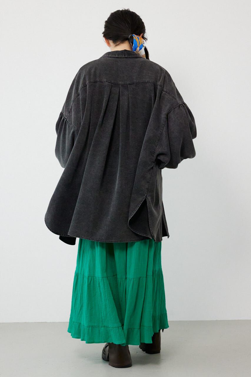 RODEO CROWNS「ボリュームスリーブフレアデニムシャツ」|シャツ・ブラウス|