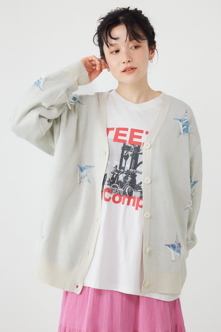 RODEO CROWNS「スター柄ニットカーディガン」|カーディガン|